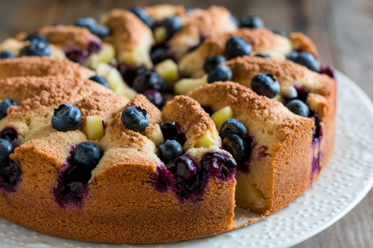 Apple Blueberry Coffee Cake