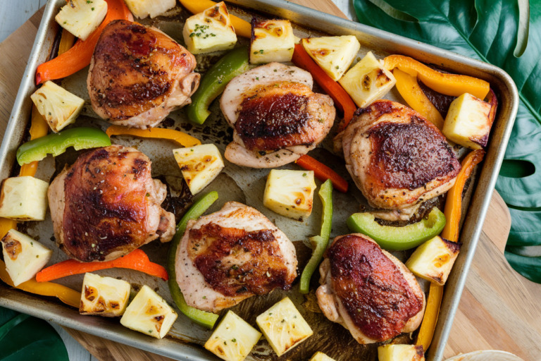 Hawaiian Chicken Sheet Pan