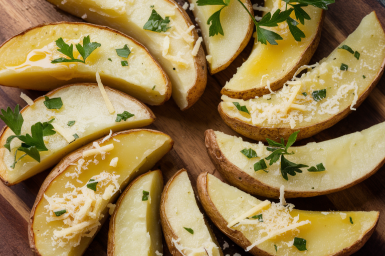 Baked Garlic Parmesan Potato Wedges