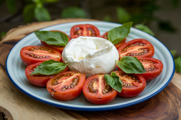Roasted Tomatoes with Burrata