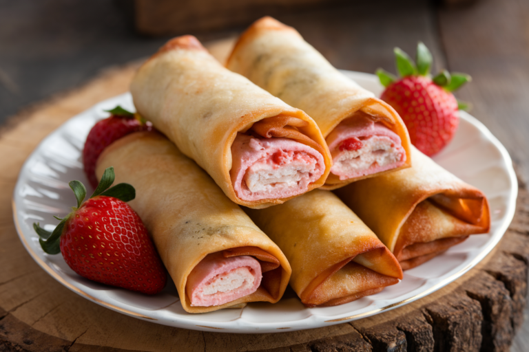 Strawberry Cheesecake Eggrolls