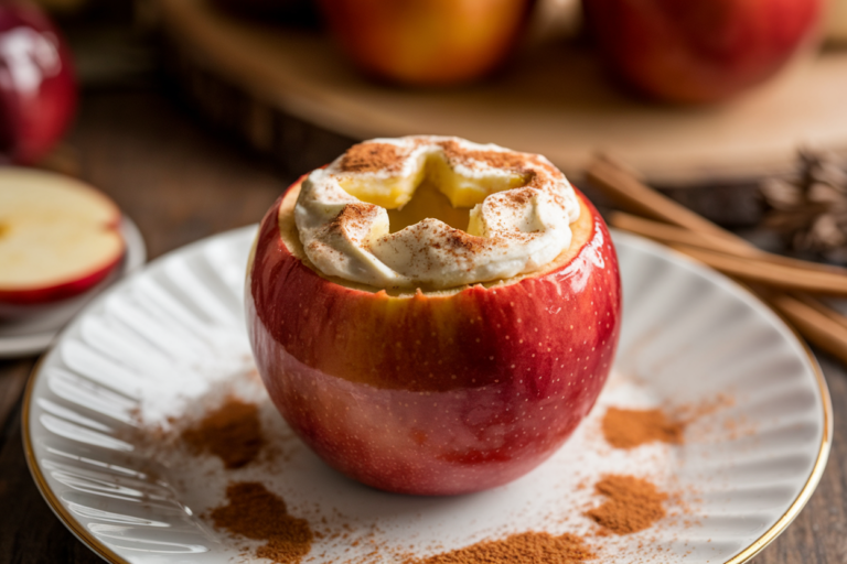 Cheesecake Stuffed Baked Apples