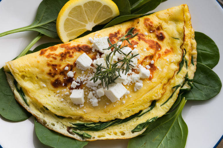 Cheese & Spinach Omelette