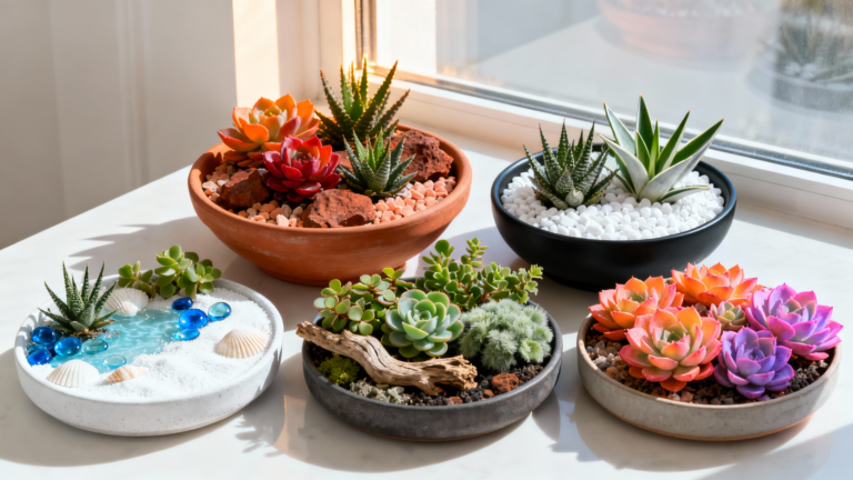 12 Dish Garden Ideas With Succulents And Mini Plants