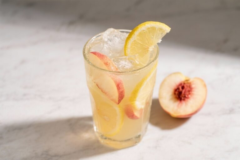 Peach Lemonade That Tastes Like Summer Vacation in a Glass (No Flight Required)