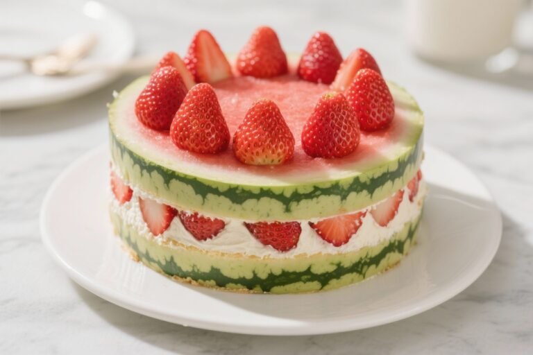 This “Strawberry Watermelon Cake” Is the Viral Summer Flex You Can Actually Make Tonight