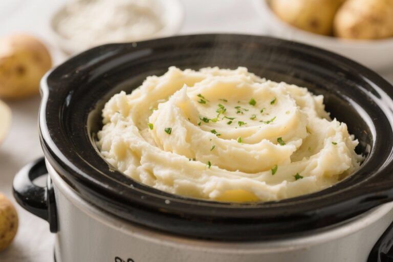 Slow Cooker Mashed Potatoes That Taste Like You Hired a Private Chef (But You Took a Nap Instead)