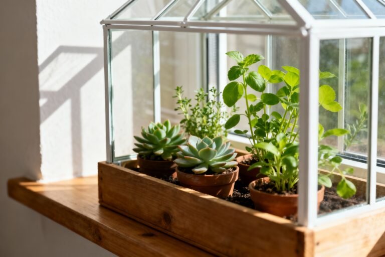 How to Create a Beautiful Windowsill Greenhouse at Home