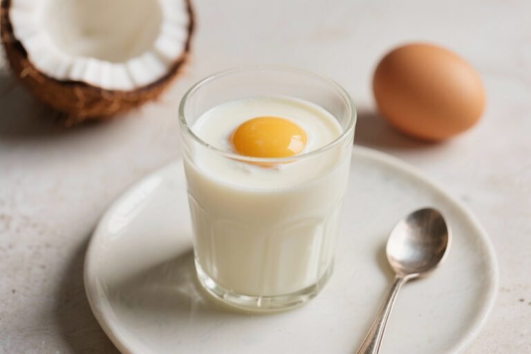 Coconut Cream Eggnog That Tastes Like a Holiday on a Tropical Island (No Snow Boots Required)