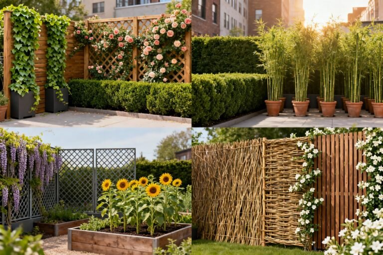 8 Living Privacy Screen Garden Ideas For Urban Spaces