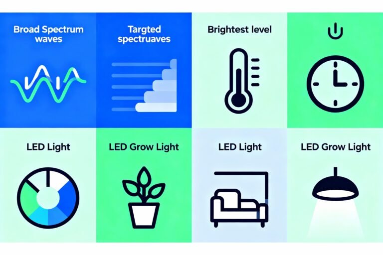 8 Differences Between Led Lights And Led Grow Lights Explained
