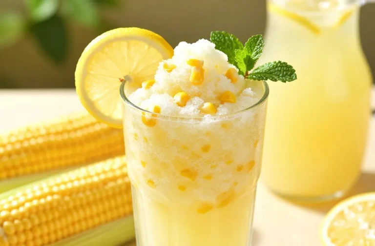 Sweet Corn Lemonade Slush Recipe: Sunny Summer Splash