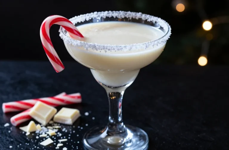 White Chocolate Peppermint Martini Recipe: Desserts in a Glass