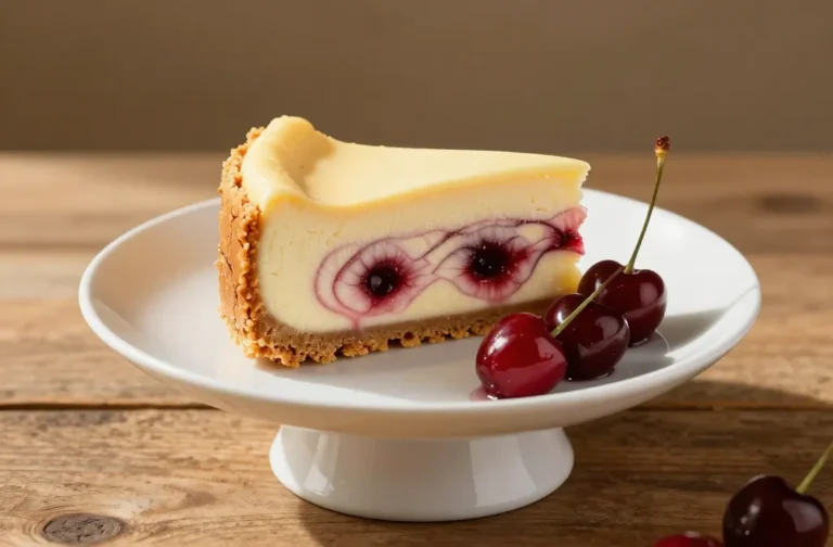 Cherry Ripple Cheesecake: Irresistible Dessert Magic