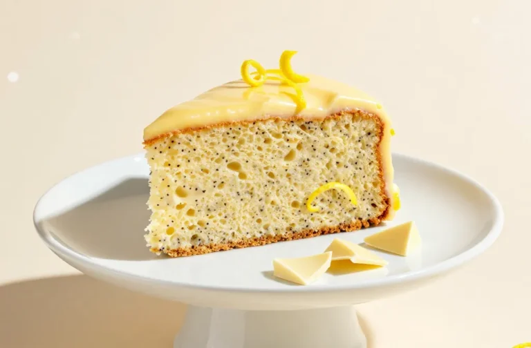 Lemon Poppy Seed and White Chocolate Cake: Bright Bite Delight