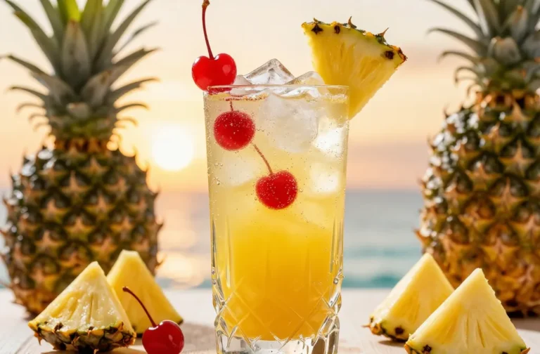 Cherry Pineapple Fizz Mocktail: Sparkling Summer Sip