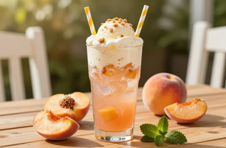 Peach Pie Float Recipe: Easy Summer Dream Splash