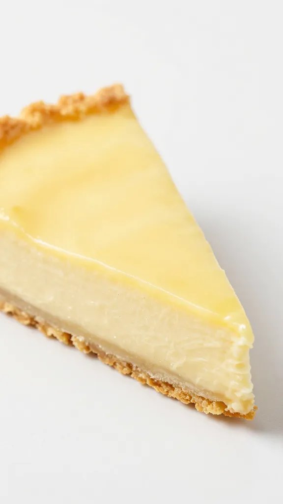 Closeup of lemon cream pie bar on a clean white surface