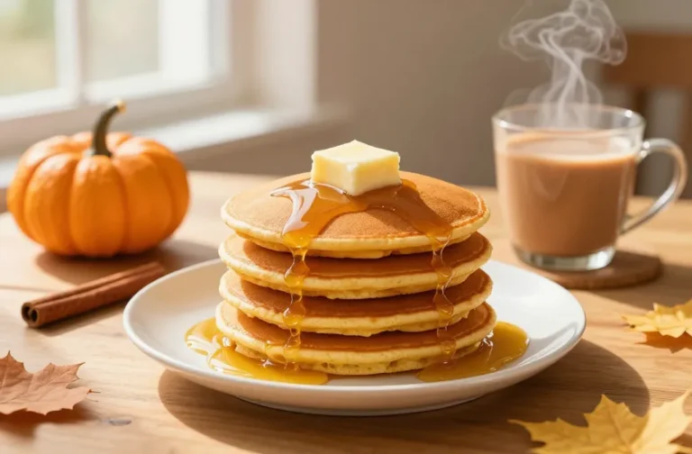 Fluffy Pumpkin Spice Pancakes to Die for