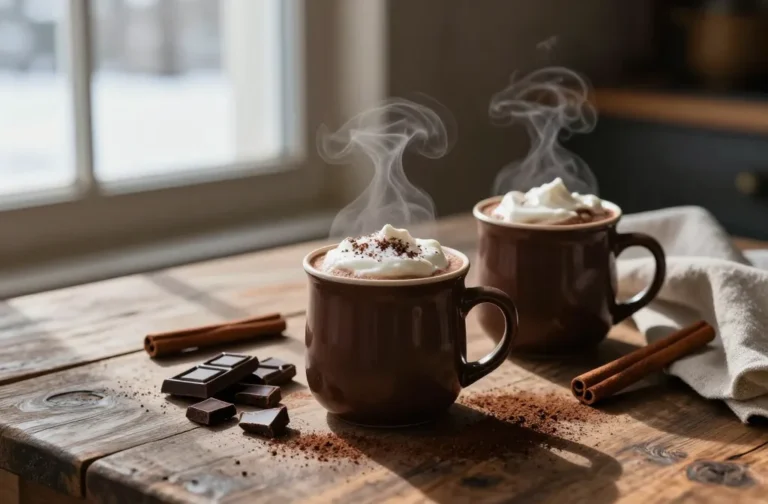 Cups of Cozy Rustic Winter Cocoa Bliss Recipe