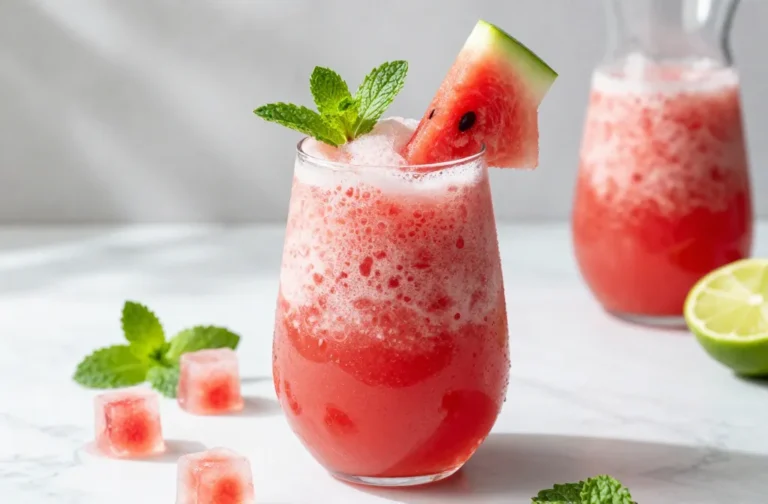 Irresistibly Slushy Watermelon Mint Frosé Recipe