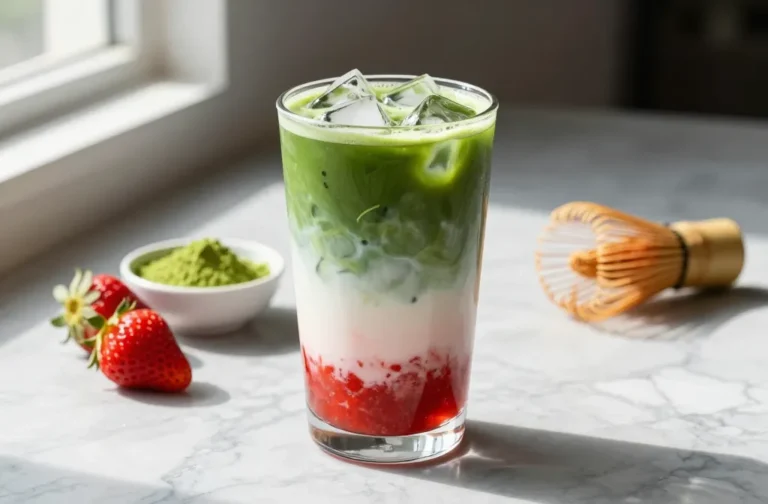 Viral Iced Strawberry Matcha Latte Recipe You’Ll Crave