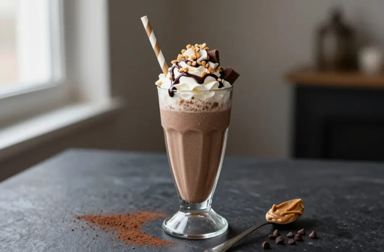 Viral No-Bake Chocolate Peanut Butter Milkshake Recipe