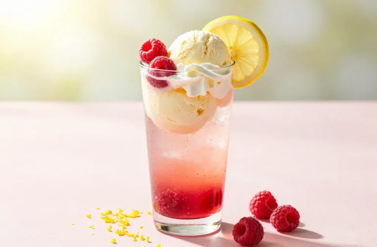 Raspberry Lemonade Float Recipe That Screams Summer