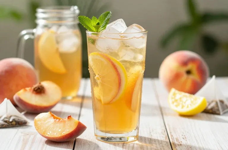 Peach Iced Tea Lemonade Recipe That Tastes Like Summer