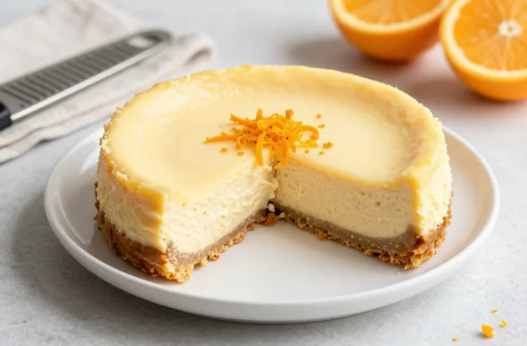 Crustless Orange Ricotta Cheesecake That Steals the Show