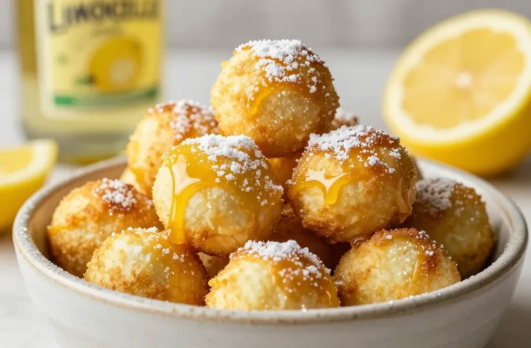 Your Italian Sweet Escape Limoncello Ricotta Fritter Bites