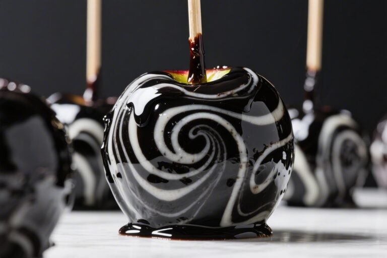 Black Poison Swirl Candy Apples Recipe: The Wickedly Glam Treat That Steals Every Party