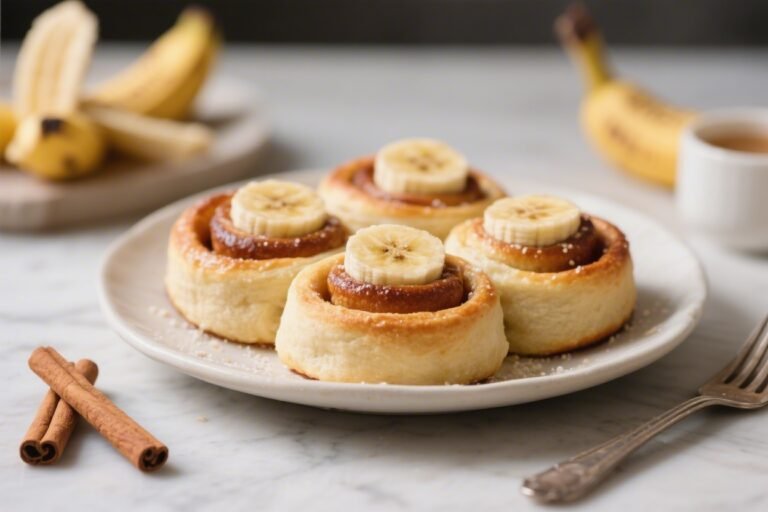 Banana Cinnamon Rolls That Taste Like Bananas Foster Had Brunch With Your Grandma’s Best Dough