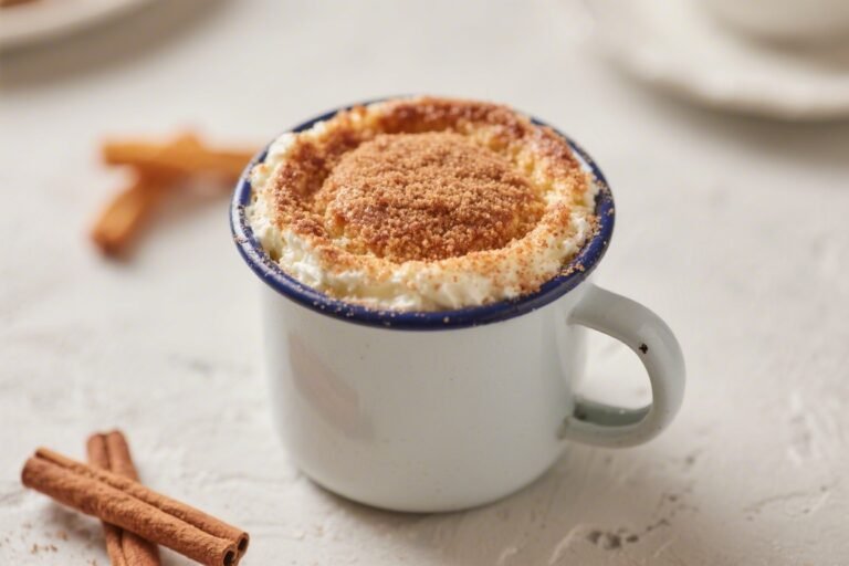 Stop Scrolling: This Churro Style Cinnamon Sugar Cottage Cheese Mug Cake Slaps Harder Than Your Cravings