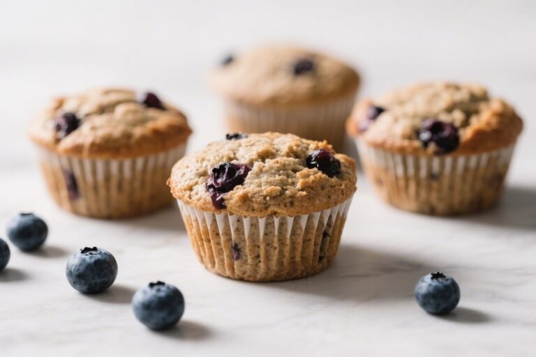 Whole Wheat Blueberry Muffins That Don’t Taste “Healthy” — Fluffy, Juicy, and Shockingly Easy